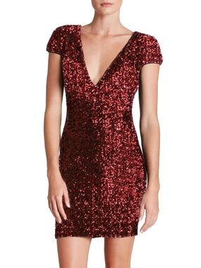 NWT Dress the Population Sequin Mini Dress